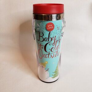 Festive Snowman Travel Mug - NWOT